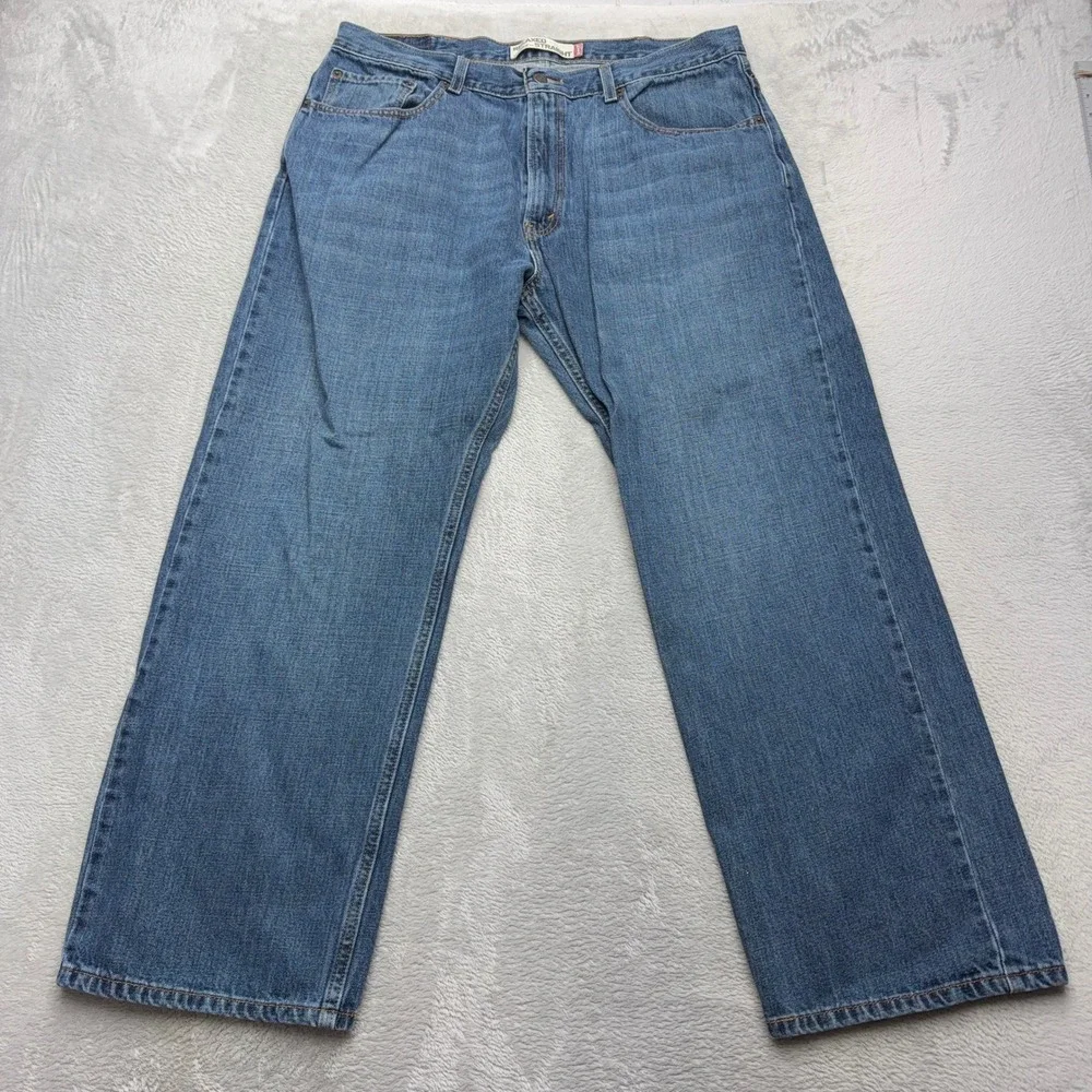 Vintage Levis Jeans Y2k Mens 38x30 Blue 559 Relaxed Straight Leg Denim Pants